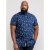 D555 Davian Hawaii Shirt Navy - Ризи - мъжки ризи големи размери