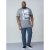 D555 Howie Fine Stripe T-shirt Grey - Тениски - мъжки тениски големи размери