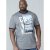D555 Howie Fine Stripe T-shirt Grey - Тениски - мъжки тениски големи размери