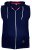 D555 Blake Sleeveless Hoodie Navy - Суичъри & cуичъри с качулка - мъжки суичъри големи размери