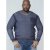 D555 Bryson Crewneck Sweater with Pocket Navy - Суичъри & cуичъри с качулка - мъжки суичъри големи размери