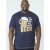 D555 Murray T-shirt Navy - Тениски - мъжки тениски големи размери