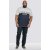 D555 Morris T-shirt Navy - Тениски - мъжки тениски големи размери