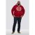 D555 Rylan Hoodie Red - Суичъри & cуичъри с качулка - мъжки суичъри големи размери