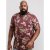 D555 Baxter T-shirt Wine-red - Тениски - мъжки тениски големи размери