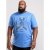 D555 Monty T-shirt Blue - Тениски - мъжки тениски големи размери