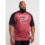 D555 Evans T-shirt Burgundy - Тениски - мъжки тениски големи размери