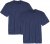 Adamo Marlon Comfort fit 2-pack T-shirt Denim Blue - Тениски - мъжки тениски големи размери