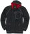 Adamo Michael Hoodie with Zipper Charcoal - Суичъри & cуичъри с качулка - мъжки суичъри големи размери