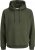 Jack & Jones Bradley Hoodie Dark Green - Суичъри & cуичъри с качулка - мъжки суичъри големи размери