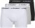 Jack & Jones Soho Solid Trunks 3-pack White/Grey/Black - Бельо & Бански шорти - Мъжко бельо големи размери