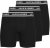 Jack & Jones Solid Boxer 3-Pack Black - Боксерки - мъжки боксерки големи размери