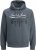 Jack & Jones 2 COL LOGO Hoodie Grey - Суичъри & cуичъри с качулка - мъжки суичъри големи размери