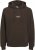 Jack & Jones Soho Hoodie Brown - Суичъри & cуичъри с качулка - мъжки суичъри големи размери