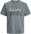 Jack & Jones Logo 2COL T-shirt Grey - Тениски - мъжки тениски големи размери
