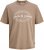 Jack & Jones Dover T-shirt Short Sleeve Brown - Тениски - мъжки тениски големи размери