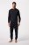 JP1880 Pyjamas Two-piece Long Sleeve and Long Trousers Navy - Бельо & Бански шорти - Мъжко бельо големи размери