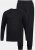 JP1880 Two-piece Pyjamas Long Sleeve and Long Trousers Black - Бельо & Бански шорти - Мъжко бельо големи размери