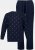 JP1880 Two-piece Pyjamas Long Sleeve and Long Trousers Navy - Бельо & Бански шорти - Мъжко бельо големи размери