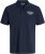 Jack & Jones Makoto Polo Short Sleeve Navy - Поло тениски - мъжки тениски с яка големи размери