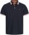 Jack & Jones Paulos Short Sleeve Polo Black Navy - Поло тениски - мъжки тениски с яка големи размери