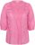 Kaffe Curve Karlia 3/4 Sleeve Blouse Pink - Блузи и туники - 