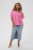 Kaffe Curve Karlia 3/4 Sleeve Blouse Pink - Блузи и туники - 