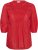 Kaffe Curve Karlia 3/4 Sleeve Blouse Red - Блузи - 