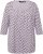 Ulla Popken Polka Dot 3/4 Sleeve Square Neck A-Line Tee Light Blue-Grey - Печатни тениски за жени - 