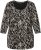 Ulla Popken Number Print 3/4 Sleeve Tee Black - Печатни тениски за жени - 