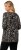 Ulla Popken Number Print 3/4 Sleeve Tee Black - Печатни тениски за жени - 