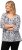 Ulla Popken Number Print 3/4 Sleeve Tee Snow White - Печатни тениски за жени - 