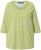 Ulla Popken Flower Print 3/4 Sleeve A-Line Tee Lime - Печатни тениски за жени - 