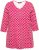 Ulla Popken Minimalist Ho Ho Ho Print 3/4 Sleeve Tee Salsa Red - Печатни тениски за жени - 
