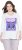 Ulla Popken Fashion Graphic T-Shirt Off-White - Печатни тениски за жени - 