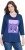 Ulla Popken Fashion Graphic T-Shirt Dark Blue - Печатни тениски за жени - 