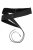 Ulla Popken Soft Leather Tie Belt Black - Дамски колани - 