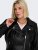 Only Carmakoma Emmy Biker Jacket Black - Кожени якета - 
