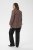 Kaffe Curve Belle Blouse Pink Black Graphic Flower - Блузи - 