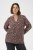 Kaffe Curve Belle Blouse Pink Black Graphic Flower - Блузи - 