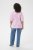 Kaffe Curve Marla Blouse Pink Frosting Chalk Leaf - Блузи - 