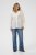 Kaffe Curve Lana Frill Blouse White - Блузи - 
