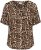 Kaffe Curve Ami Short Sleeve Blouse Printed Leopard - Блузи и туники - 