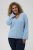Kaffe Curve Jilanda V-Neck Pullover Blue - Пуловери и Трикотаж - 