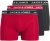 Jack & Jones Hector Solid Trunks 3-Pack Navy/Red/Grey - Боксерки - мъжки боксерки големи размери