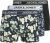 Jack & Jones Acray Flower Boxers 3-Pack Black/Navy - Бельо & Бански шорти - Мъжко бельо големи размери