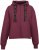 Nora Mikken GERTRUD Cropped Hoodie Burgundy - Суичъри & cуичъри с качулка - 