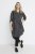 Kaffe Curve Milana Shirt Рокля Черен / Chalk райе - Рокли - 
