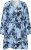 Kaffe Curve Aliana Dress Blue Flower Animal - Миди рокли - 