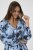 Kaffe Curve Aliana Dress Blue Flower Animal - Миди рокли - 